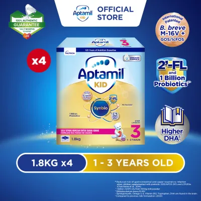 Aptamil KID Step 3 Growing Up Formula 1 - 3 years 1.8kg x 4 (Susu Milk Powder 奶粉)