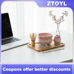 【ZTOYL】 Matcha Set Matcha Whisk Set Ceramic Matcha Set 5 Pcs Matcha Kit For Matcha Lovers Matcha Kit