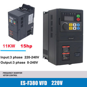 220V 11KW VFD Frequency Inverter VFD Motor Control 15hp Economical Converter Inverter AC Motor Speed