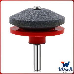 Wisell หินลับมีด หินเจียร ติดสว่านไฟฟ้า เครื่องมือลับใบมีดเครื่องตัดหญ้า 50มม Lawn Mower Blade Sharpener