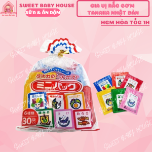 Combo 6 gói lẻ - Gia vị rắc cơm Tanaka Nhật Bản cho bé - Sweet Baby House