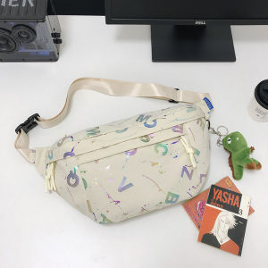 Japanese Street trend Harajuku Style Woman Cute Chest Bag nylon Dumpling Bags For Men Women