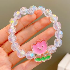 Cột tóc dạng vòng hạt có thể làm vòng tay đáng yêu