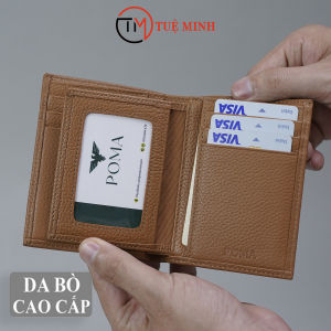 Ví Nam Da Mill P004-MV bóp da bò dáng đứng thiết kế nhiều ngăn đựng tiền thẻ siêu bền bảo hành 12 tháng
