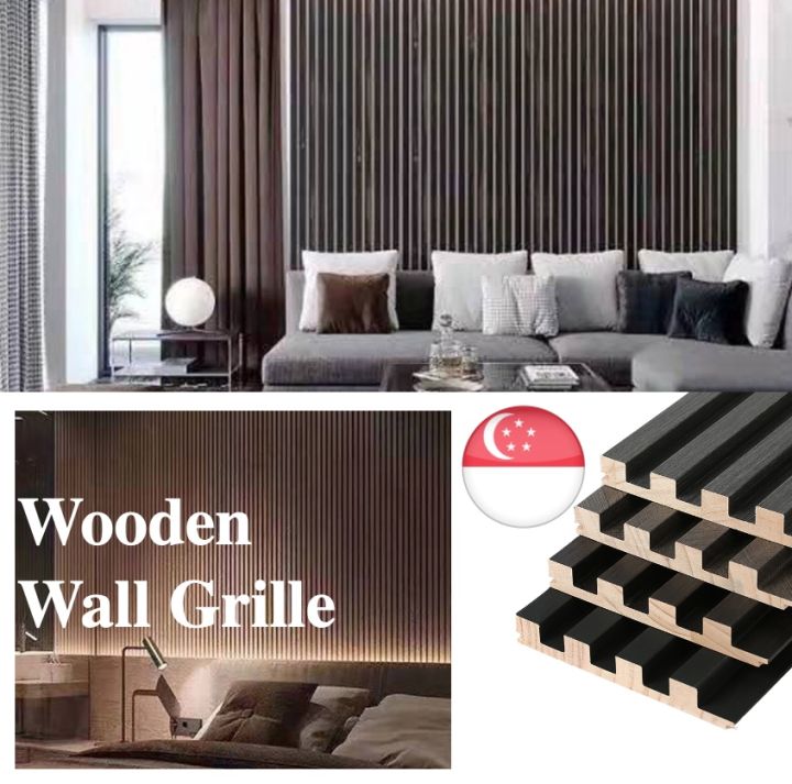 Wooden Wall Fluted Partition wall board decoration wall panel Wood ...