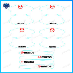 【Ready Stock】8pcs Universal Car Door Handle Stickers Car Handle Protection Car Handle Anti Scratch Stickers with Logo