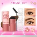 PINKFLASH Waterproof Eyebrow Cushion Stamp with 10 Reusable Stencil Set 1 E19. 