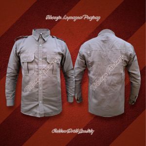 Kemeja Lapangan Tactical Panjang / Kemeja Reskrim / Kemeja BUMN / Kemeja Lapangan Bahan Drill Katun / Kemeja Kantor / Kemeja Outdoor Premium