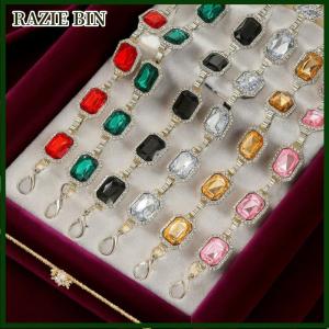 RAZIE BIN เข็มขัดคาดเอวประดับพลอยเทียมคริสตัลโลหะแนววินเทจสำหรับผู้หญิงแฟชั่นใหม่สำหรับฤดูร้อนบิกินี่ริมชายหาดเครื่องประดับใหม่