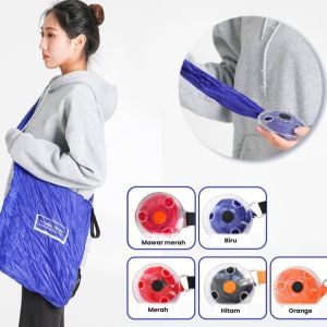 Tas Travel Gulung Tas Belanja Lipat Praktis Shopping Bag Roll Tas Portable Perlengkapan Haji Umroh Nabawi Jakarta