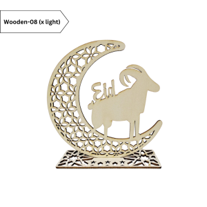Ready Stock 2025 Hari Raya EID Mubarak Viral Hiasan Rumah Kayu Decoration Kayu Hiasan Office Gift Muslim Kraft Kayu Akrilik Living Room Hiasan Modern Hiasan Murah Ramadhan Dekorasi For Muslim Party Aesthetic Wooden Ornament Light For Home KT Board