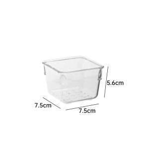 4Pcs Drawer/Desktop Cosmetics Storage Box Clear Dresser Storage Box Multi-Compartment Organizer Box for Jewelry Small Items Home Decoration Storage Box