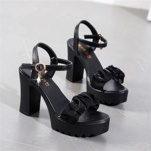 A80รองเท้าส้นสูง เปิดนิ้วเท้า เเต่งคริสตันเม็ดเล็ก 3.14นิ้ว ไซส์ 36-41 รองเท้าแตะส้นสูงแฟชั่นผู้หญิง รองเท้าสตรีคุณภาพดี