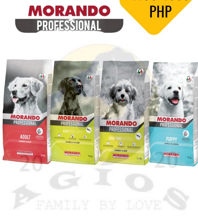 Morando Professional Dry Dog Food for Puppy and Adult 15kg Lazada PH