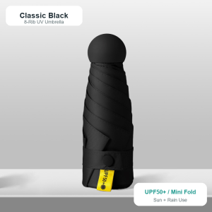【Rainbow Culture】 8-Rib UPF50+ Mini Pocket Umbrella UV Protection Compact Portable Sun Rain Umbrella for Travel
