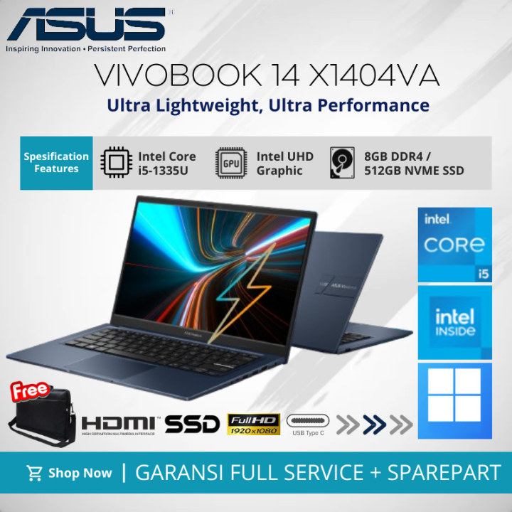 New Series Asus VivoBook X1404VA Intel Core i5-1335U RAM 8GB