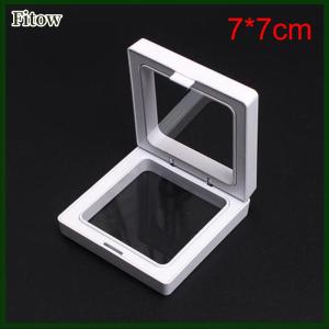 Fitow White Transparent Suspension Display Cases Jewelry Box Necklace Storage Holder