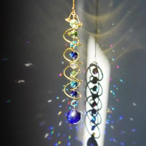 Sacesr Sun Catcher Wind Chimes Crystal Wind Chime Living Room Luxury Hang Stained Glass Outdoor Macrame Pendant Decoration Accessories R6P8Q