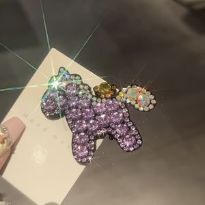 2026 Hot Sale [ Shipped from China ] Korean-style New Years diamond-studded ingot pony hair clip high-end side hairpin personalized and fashionable colorful diamond small clip B3