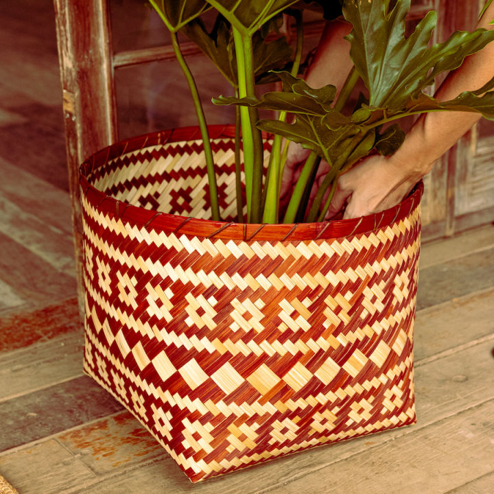 Magdalena Bamboo Planter Indoor Pots For Indoor & Outdoor Plants 