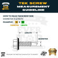 Tek Screw For Wood And Steel Pcs Text Screws Tex Screw Tekscrew Tec Tech Screw For