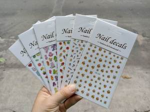Sticker dán móng tay nhiều mẫu cute thời trang cho bạn gái