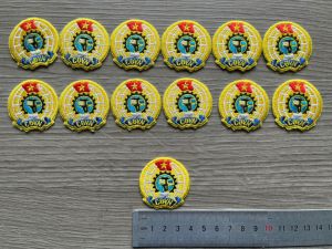 Logo Công Đoàn Việt Nam Logo CĐVN thêu kích thước 4cm ủi lên áo sơ mi áo thun(có keo sẵn)