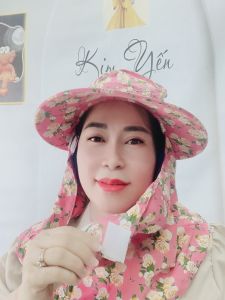 MŨ NÓN CHỐNG NẮNG VẢI TÔN 2 MẶT DÀY 3 LỚP CHỐNG NẮNG TIA UV BẢO VỆ DA TRÁNH SẠM NÁM DA kim yến mẹ và bé