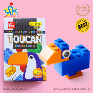 DIY Creative Building Blocks Pencil Sharpener Stationery Kindergarten Kids Puzzle Toy