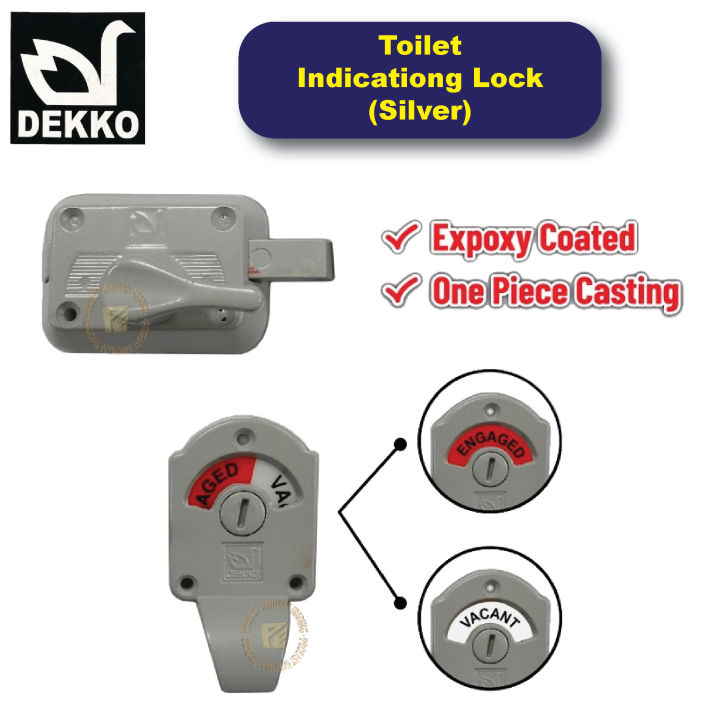 DEKKO 004 Toilet Indicating Bolt Lock / Toilet lock (VACANT/ENGAGED