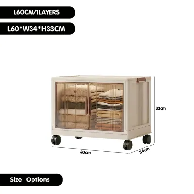DR.STORAGE L50-80CM Large Capacity Storage Cabinet Folable Storage Cabinet Almari Pakaian 收纳柜(UP TO 520L)