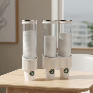 MINIAT Advanced Disposable Cup Dispenser Single/Double Row High-End Water Dispenser Cup Holder High Quality Wall-Mounted Bar Counter Storage Rack