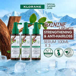 【BUNDLE OF 3】Klorane Anti-Hair Loss Serum Trio Kit - 100ml x 3 | For weakened thinning hair-expiry