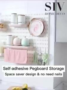 SIV Pegboard Peg Board Organizer Accessories Shelf Wall Hanging Rack Shelves
