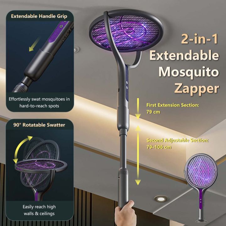 SG Ready Stocks JOMO Foldable Electric Mosquito Killer Racket Mosquito ...