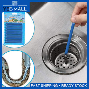12 PCS Sewer Cleaning Drain Stick Pipe Deodorizer Easy Drain Cleaning Prevent Oil Blockage Stick Sinki Tersumbat 下水道清洁棒