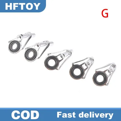 HFTOY 5pcs Fishing First Section Rod Tip Ring Eye Guide Kit for Outdoor Fishing