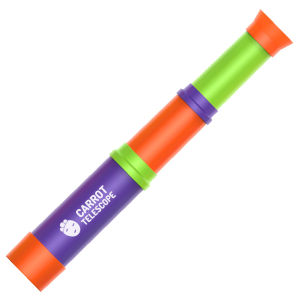 Childrens Toy Radish Telescope Adjustable Focus 3-Section Telescope 8x Single Eyes Creative Portable Single Eyes Telescope