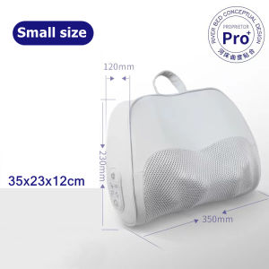 Jinkairui Neck Massager Massage Pillow Kneading Shiatsu Heating Vibrator Waist Back Body Massage Machine Heat Therapy Pain Relief Home Office Use