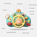 Electric Steering Wheel Early Education Sounding Driving Car Game No Toxic Stroller Driving Musical Toys for Boys Girls. 