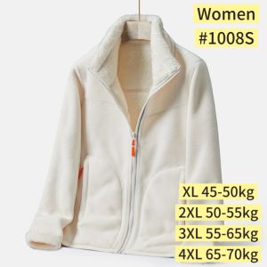 (SG Seller)Men Women Double Sided Fleece Jacket Winter Warm Thermal Coat Outdoor Hiking Camping Casual Zip Up Sweater-BN03