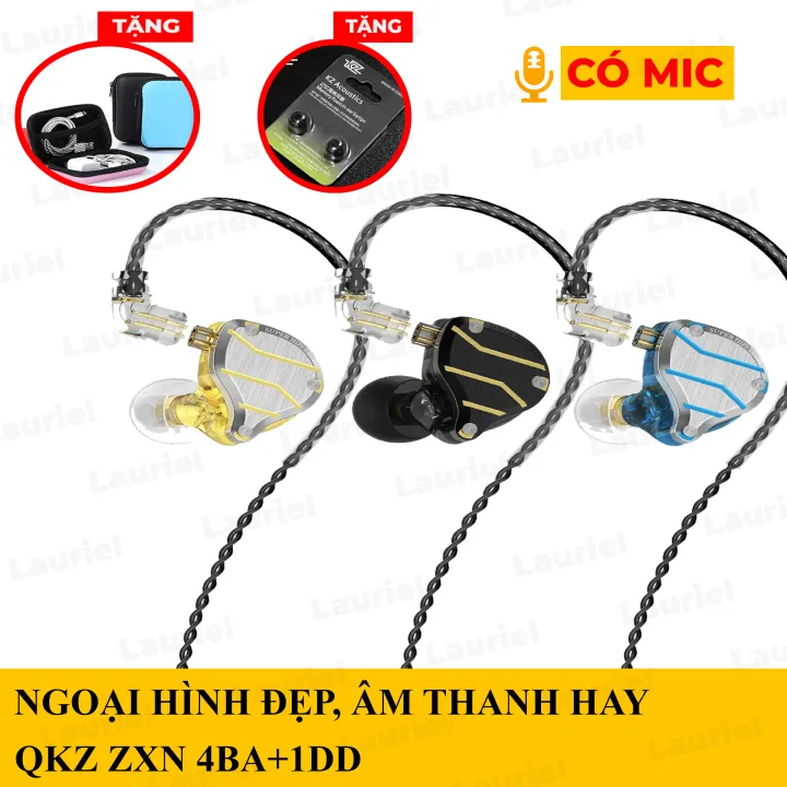 Tai Nghe Nhét Tai QKZ ZXN tai nghe thể thao gaming vỏ kim loại có