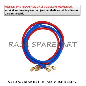 selang isi freon / SELANG MANIFOLD / SELANG MANIFOLD 150CM R410 800PSI (WARNA RANDOM)