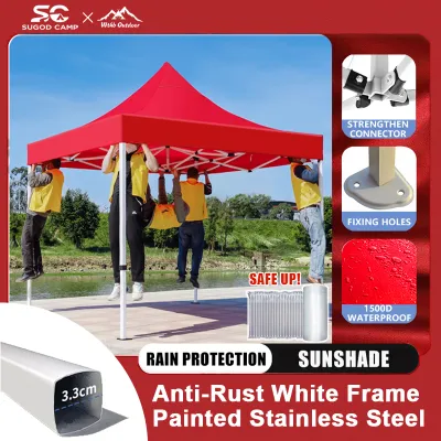 Outdoor Canopy Tent Heavy Duty Waterproof Folding Gazebo Sun & Rain Shelter for Car Parking Camping（2x2/3x3/3x4.5/3x6）
