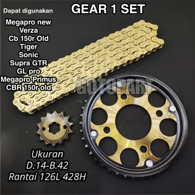 Gearset girset Megapro new Cb 150r old Verza cb Verza Tiger Sonic Supra GTR Megapro Primus gir gear