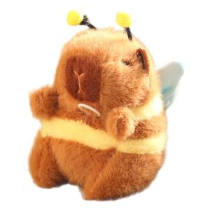 Lovely Capybara Schoolbag Pendant Keychain Capybara Funny Sweet Capybara Cartoon Charm for Boys Girls Vending Machine