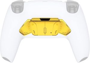 Solid Black Replacement Back Paddles Redesigned K1 K2 K3 K4 Back Buttons Keys Set for eXtremeRate RISE4 Remap Kit for PS5 Controller - Only Buttons Without The Controller & RISE4 Remap Board