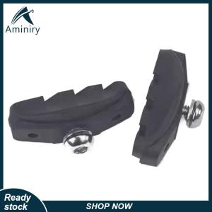 Aminiry[Love sports] Road Bicycle Cycling Braking C-Brake Pads Blocks Holders Durable Rubber Shoes 50mm Caliper Pads