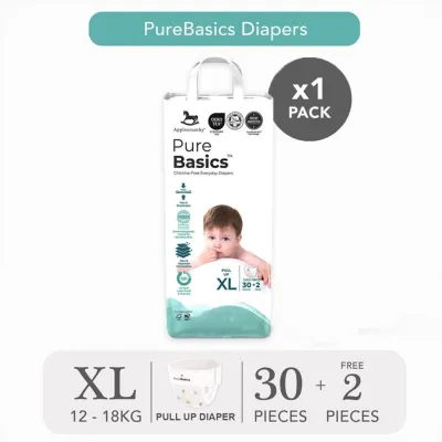 SKM Applecrumby® PureBasics Tape/Pull Up Diapers Lampin Bayi LSA01