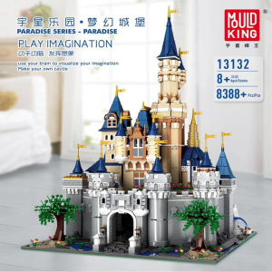 [ReadyStock][Birthday Gift] Mould King 13132 Disney Cinderella Castle 8388PCS Paradise Series Lego Compatible Building